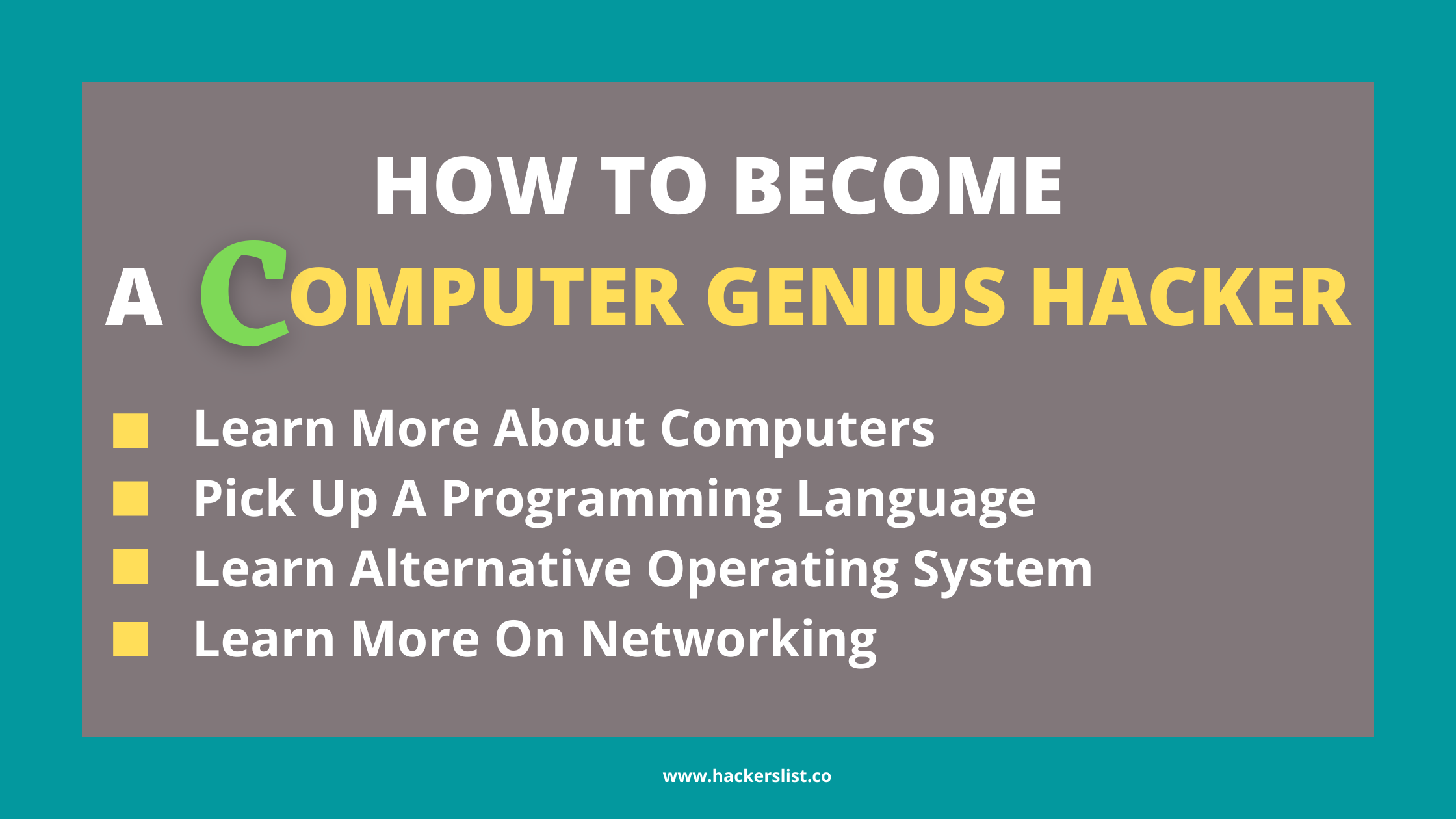 How to Become a Computer Genius Hacker